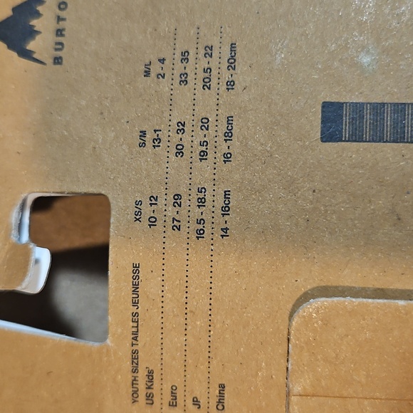 Burton Kids' Performance Midweight Socks: MINI STRIPE PRINT: NWT: M/L (2-4) - Picture 5 of 5